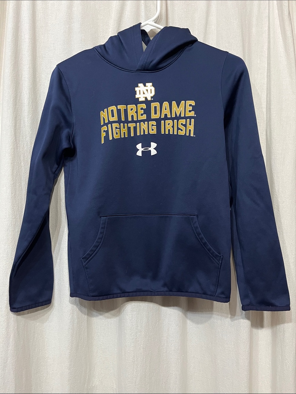 Under Armour Navy Notre Dame Fighting Irish Pullover Hoodie